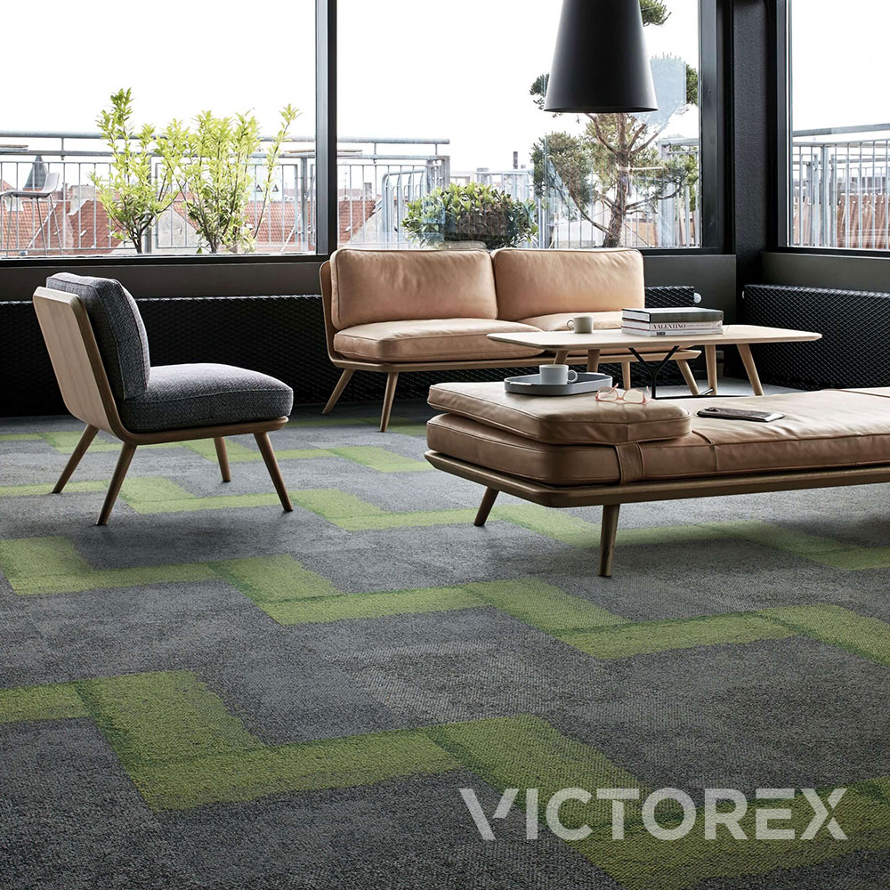 Interface Composure Edge carpet tile open space office in Olive/Seclusion colour Interface Composure Edge carpet tile open space office in Olive/Seclusion colour